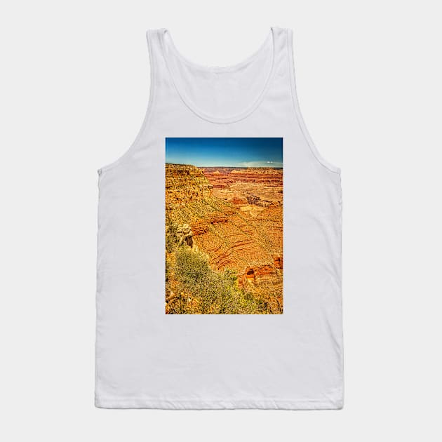 Rim Trail Viewpoint Grand Canyon Tank Top by Gestalt Imagery